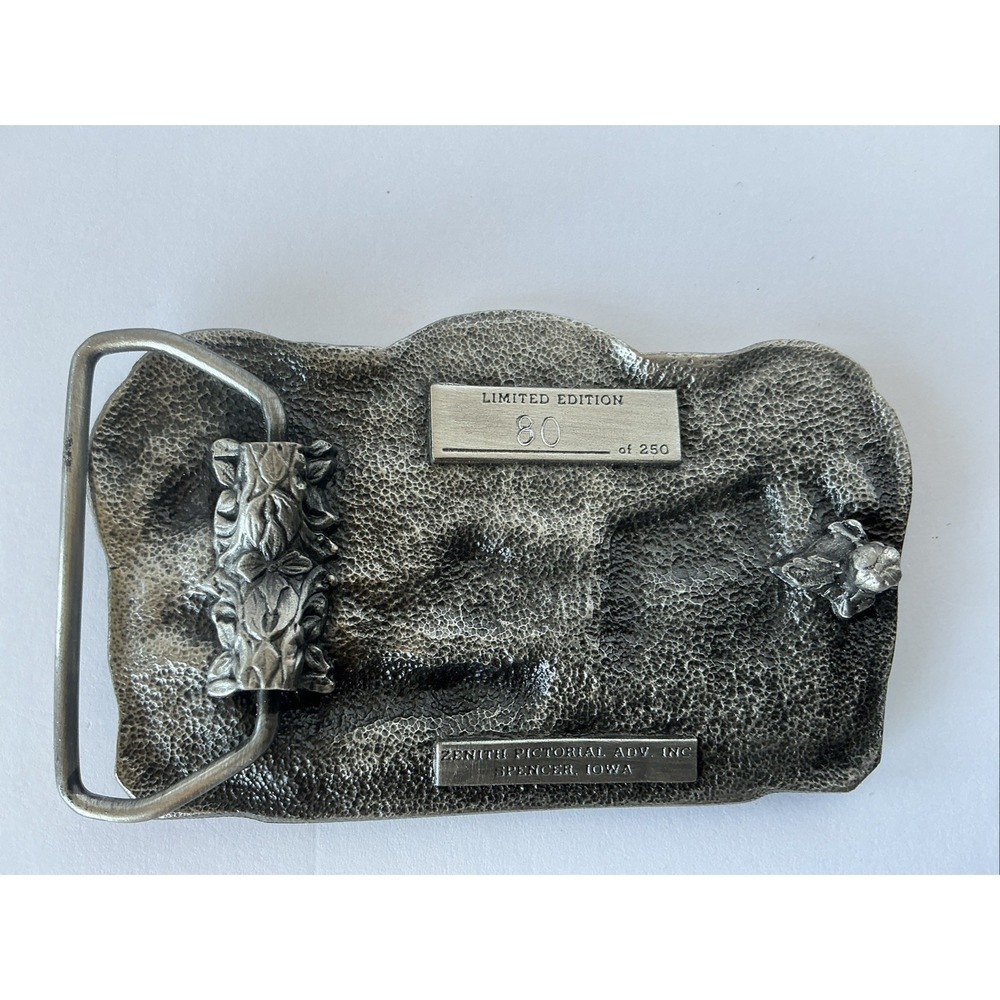 Volin SD 1886 1986 Pewter Belt Buckle Limited Edition Western Americana - Picture 6 of 8